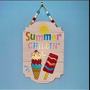 Colorful Summer Chillin' Wall Sign